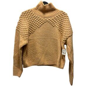Free People Womens Bradley Pullover Camel Heather Sweater Size M